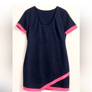 Bodycon Mini Dress XXL Plus Size Short Sleeve Fitted Pink Blue Going Out